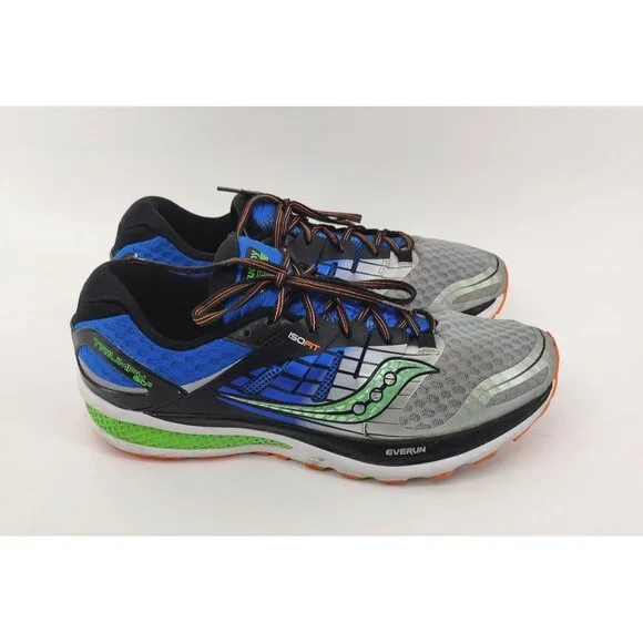Saucony Men's Triumph ISO 2 S20290-1 Blue Sliver Running Shoes Lace UP Size 11.5 - Picture 3 of 11